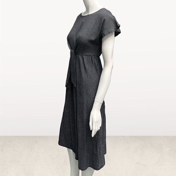 Max Studio Black & White Striped Dress - Picture 4 of 6